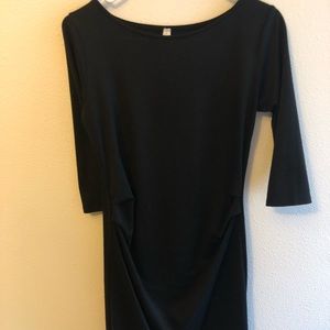 Black maternity dress